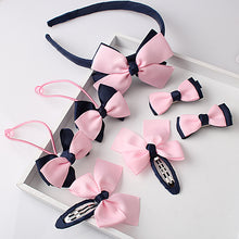 Load image into Gallery viewer, M MISM 1set=7pcs Children Accessories Hairband Hairpins Gum for Hair Baby Girls Lovely Bow Headwear Hair clip Headband