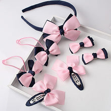 Load image into Gallery viewer, M MISM 1set=7pcs Children Accessories Hairband Hairpins Gum for Hair Baby Girls Lovely Bow Headwear Hair clip Headband