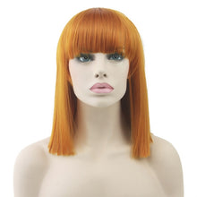 Load image into Gallery viewer, Soowee 8 Colors Short Straight Heat Resistant Synthetic Hair Gray Nature Black Women Party Cosplay Wigs