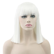 Load image into Gallery viewer, Soowee 8 Colors Short Straight Heat Resistant Synthetic Hair Gray Nature Black Women Party Cosplay Wigs