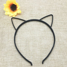 Load image into Gallery viewer, kids black cat ears head bands fashion Lady Girl Hairband Sexy Self Headband Baby birthday party Hair Accessories for Women hoop