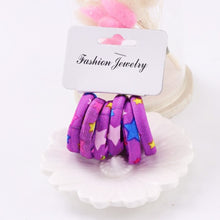 Load image into Gallery viewer, Hot Sale 6PCS/Lot Girls Cute Color Hair Band Pink Print Dot Lovely Elastic Headband Good Quality Hair Holder Accessories Tie Gum