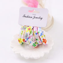 Load image into Gallery viewer, Hot Sale 6PCS/Lot Girls Cute Color Hair Band Pink Print Dot Lovely Elastic Headband Good Quality Hair Holder Accessories Tie Gum