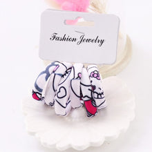 Load image into Gallery viewer, Hot Sale 6PCS/Lot Girls Cute Color Hair Band Pink Print Dot Lovely Elastic Headband Good Quality Hair Holder Accessories Tie Gum