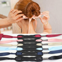 Load image into Gallery viewer, Fashion Women Hair Accessories New Hair Curls Bun Head Band Hair Maker Magic Hair Making Tool Ribbon Bowknot Bun Maker New