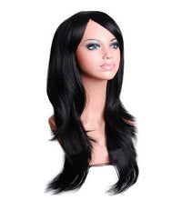 Load image into Gallery viewer, QQXCAIW Long Wavy Cosplay Wig Red Green Puprle Pink Black Blue Sliver Gray Blonde Brown 70 Cm Synthetic Hair Wigs