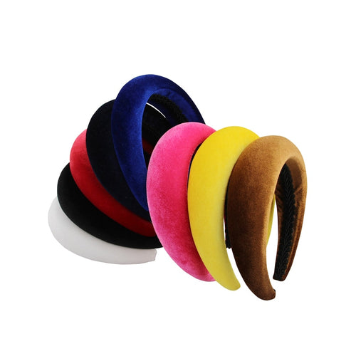 Thick Velvet Women Headbands Hair Accessories Head Band Fashion Headwear 4CM Wide Plastic Hairbands For Woman Drop Shipping