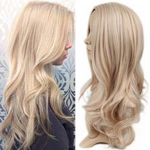 Load image into Gallery viewer, Wignee Long Ombre Brown Ash Blonde High Density Temperature Synthetic Wig For Black/White Women Glueless Wavy Cosplay Hair Wig