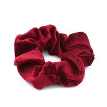 Load image into Gallery viewer, 1PC Women Elegant Velvet Solid Elastic Hair Bands Ponytail Holder Scrunchies Tie Hair Rubber Band Headband Lady Hair Accessories