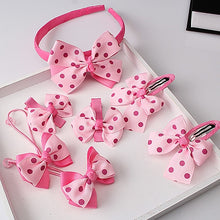 Load image into Gallery viewer, M MISM 1set=7pcs Children Accessories Hairband Hairpins Gum for Hair Baby Girls Lovely Bow Headwear Hair clip Headband