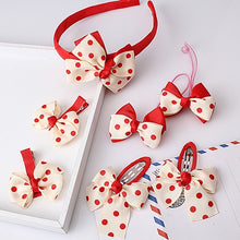 Load image into Gallery viewer, M MISM 1set=7pcs Children Accessories Hairband Hairpins Gum for Hair Baby Girls Lovely Bow Headwear Hair clip Headband