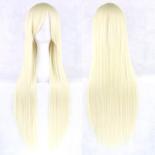 Load image into Gallery viewer, Soowee 24 Colors 80cm Long Synthetic Hair Wig for Women Heat Resistant Fiber Hairpiece Pink Gray Straight Cosplay Wigs