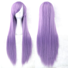 Load image into Gallery viewer, Soowee 24 Colors 80cm Long Synthetic Hair Wig for Women Heat Resistant Fiber Hairpiece Pink Gray Straight Cosplay Wigs