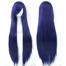 Load image into Gallery viewer, Soowee 24 Colors 80cm Long Synthetic Hair Wig for Women Heat Resistant Fiber Hairpiece Pink Gray Straight Cosplay Wigs