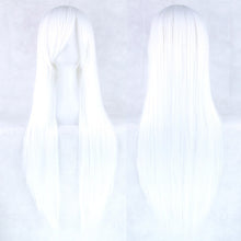 Load image into Gallery viewer, Soowee 24 Colors 80cm Long Synthetic Hair Wig for Women Heat Resistant Fiber Hairpiece Pink Gray Straight Cosplay Wigs