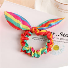 Load image into Gallery viewer, Rabbit Ears Hair Band Children Kids Hair Accessories Scrunchies Elastic Hair Band For Women Girl Rubber Band Polka Dot Hair Rope