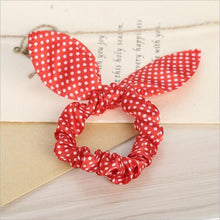 Load image into Gallery viewer, Rabbit Ears Hair Band Children Kids Hair Accessories Scrunchies Elastic Hair Band For Women Girl Rubber Band Polka Dot Hair Rope