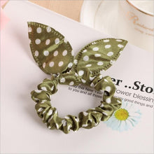 Load image into Gallery viewer, Rabbit Ears Hair Band Children Kids Hair Accessories Scrunchies Elastic Hair Band For Women Girl Rubber Band Polka Dot Hair Rope