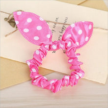 Load image into Gallery viewer, Rabbit Ears Hair Band Children Kids Hair Accessories Scrunchies Elastic Hair Band For Women Girl Rubber Band Polka Dot Hair Rope