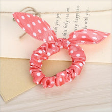 Load image into Gallery viewer, Rabbit Ears Hair Band Children Kids Hair Accessories Scrunchies Elastic Hair Band For Women Girl Rubber Band Polka Dot Hair Rope