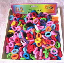 Load image into Gallery viewer, 1Pack Small Ring Hair Bands Girls Colorful Elastic Hair Rope Tie Gums Kids Rubber Band Ponytail Holder Hair Accessories headwear