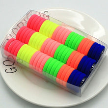 Load image into Gallery viewer, 3cm 66pcs/ box cute Candy Colour elastic hair band Rubber Bands Kids hairband Hair Accessories for Girl Headband Hair Rope