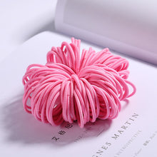 Load image into Gallery viewer, New 100PCS/Lot Girls Candy Colors Nylon 3CM Rubber Bands Children Safe Elastic Hair Bands Ponytail Holder Kids Hair Accessories