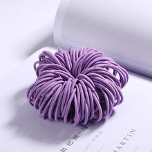 Load image into Gallery viewer, New 100PCS/Lot Girls Candy Colors Nylon 3CM Rubber Bands Children Safe Elastic Hair Bands Ponytail Holder Kids Hair Accessories