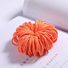 Load image into Gallery viewer, New 100PCS/Lot Girls Candy Colors Nylon 3CM Rubber Bands Children Safe Elastic Hair Bands Ponytail Holder Kids Hair Accessories