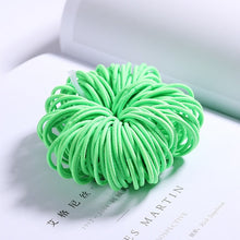 Load image into Gallery viewer, New 100PCS/Lot Girls Candy Colors Nylon 3CM Rubber Bands Children Safe Elastic Hair Bands Ponytail Holder Kids Hair Accessories