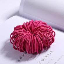 Load image into Gallery viewer, New 100PCS/Lot Girls Candy Colors Nylon 3CM Rubber Bands Children Safe Elastic Hair Bands Ponytail Holder Kids Hair Accessories