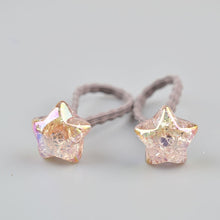 Load image into Gallery viewer, 2 pieces Cute Bunny Star Princess Headwear Elastic Hair Bands Girls Sparking Mini Headdress Tie Gum Ropes Hair Accessories A42