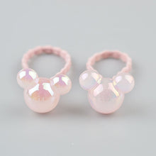 Load image into Gallery viewer, 2 pieces Cute Bunny Star Princess Headwear Elastic Hair Bands Girls Sparking Mini Headdress Tie Gum Ropes Hair Accessories A42