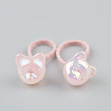 Load image into Gallery viewer, 2 pieces Cute Bunny Star Princess Headwear Elastic Hair Bands Girls Sparking Mini Headdress Tie Gum Ropes Hair Accessories A42