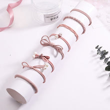 Load image into Gallery viewer, Fashion 8/12/15pcs Women Elegant Elastic Hair Bands Ponytail Holder Rubber Bands Girls Cute Scrunchie Headbands Hair Accessories