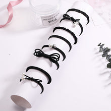 Load image into Gallery viewer, Fashion 8/12/15pcs Women Elegant Elastic Hair Bands Ponytail Holder Rubber Bands Girls Cute Scrunchie Headbands Hair Accessories