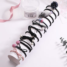 Load image into Gallery viewer, Fashion 8/12/15pcs Women Elegant Elastic Hair Bands Ponytail Holder Rubber Bands Girls Cute Scrunchie Headbands Hair Accessories