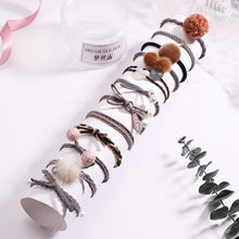 Load image into Gallery viewer, Fashion 8/12/15pcs Women Elegant Elastic Hair Bands Ponytail Holder Rubber Bands Girls Cute Scrunchie Headbands Hair Accessories