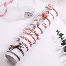 Load image into Gallery viewer, Fashion 8/12/15pcs Women Elegant Elastic Hair Bands Ponytail Holder Rubber Bands Girls Cute Scrunchie Headbands Hair Accessories