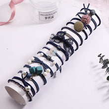 Load image into Gallery viewer, Fashion 8/12/15pcs Women Elegant Elastic Hair Bands Ponytail Holder Rubber Bands Girls Cute Scrunchie Headbands Hair Accessories