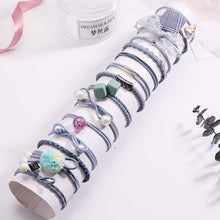 Load image into Gallery viewer, Fashion 8/12/15pcs Women Elegant Elastic Hair Bands Ponytail Holder Rubber Bands Girls Cute Scrunchie Headbands Hair Accessories