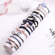Load image into Gallery viewer, Fashion 8/12/15pcs Women Elegant Elastic Hair Bands Ponytail Holder Rubber Bands Girls Cute Scrunchie Headbands Hair Accessories