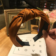 Load image into Gallery viewer, Haimeikang Solid Colors Hair  Knotted Hair Band for Women Headbands Hairbands Headwear 2018 New Arrival