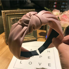 Load image into Gallery viewer, Haimeikang Solid Colors Hair  Knotted Hair Band for Women Headbands Hairbands Headwear 2018 New Arrival