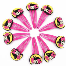 Load image into Gallery viewer, 10PCS Nylon Mickey Minnie Daisy Elastic Hair Rubber Band children Headband Kids Hair Accessories Girl Hair Band cartoon Hair gum