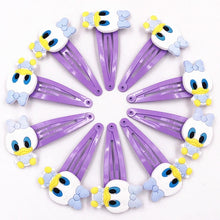 Load image into Gallery viewer, 10PCS Nylon Mickey Minnie Daisy Elastic Hair Rubber Band children Headband Kids Hair Accessories Girl Hair Band cartoon Hair gum