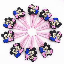 Load image into Gallery viewer, 10PCS Nylon Mickey Minnie Daisy Elastic Hair Rubber Band children Headband Kids Hair Accessories Girl Hair Band cartoon Hair gum