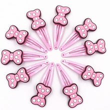 Load image into Gallery viewer, 10PCS Nylon Mickey Minnie Daisy Elastic Hair Rubber Band children Headband Kids Hair Accessories Girl Hair Band cartoon Hair gum