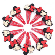 Load image into Gallery viewer, 10PCS Nylon Mickey Minnie Daisy Elastic Hair Rubber Band children Headband Kids Hair Accessories Girl Hair Band cartoon Hair gum