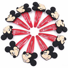 Load image into Gallery viewer, 10PCS Nylon Mickey Minnie Daisy Elastic Hair Rubber Band children Headband Kids Hair Accessories Girl Hair Band cartoon Hair gum